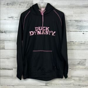 Duck Dynasty Branded Pink Camo Pullover Hoodie Women’s Size Medium